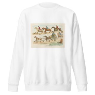 Race with a carriage by Henry Thomas Alken Sweatshirt
