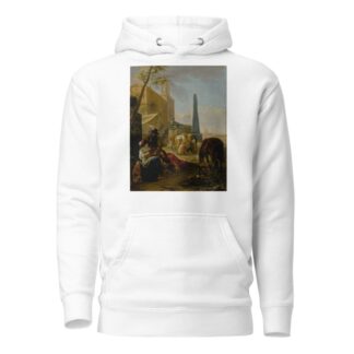 A musical party at the Church of S. Trinità dei Monti, Rome by Hendrik Verschuring Hoodie