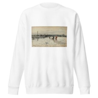Suburban winter landscape by Roman Kazimierz Kochanowski Sweatshirt