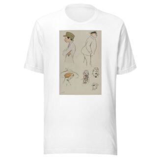 baron Hubert Lejeune, M de Villeroy, Mme charron, MM Jacques et James Hennessy, inconnu by Georges Goursat (Sem) T-Shirt
