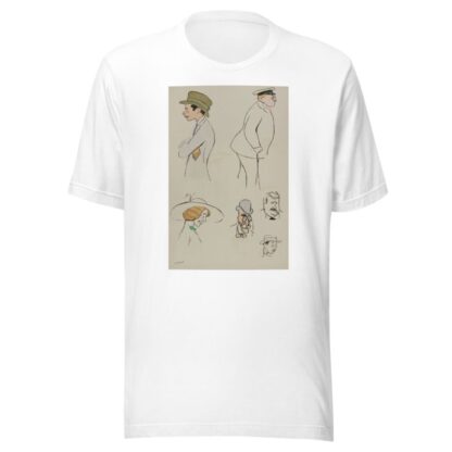 baron Hubert Lejeune, M de Villeroy, Mme charron, MM Jacques et James Hennessy, inconnu by Georges Goursat (Sem) T-Shirt