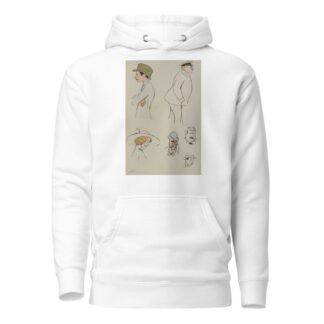 baron Hubert Lejeune, M de Villeroy, Mme charron, MM Jacques et James Hennessy, inconnu by Georges Goursat (Sem) Hoodie