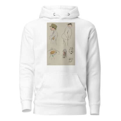 baron Hubert Lejeune, M de Villeroy, Mme charron, MM Jacques et James Hennessy, inconnu by Georges Goursat (Sem) Hoodie
