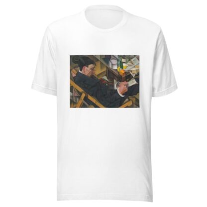 Portrait of a man reading by Paul Kotlarevsky T-Shirt