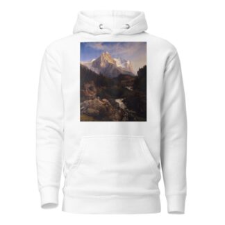 The Wetterhorn by Johann Wilhelm Schirmer Hoodie