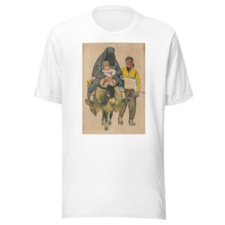 Turkish woman and child on a donkey by Evgeny Lanceray T-Shirt