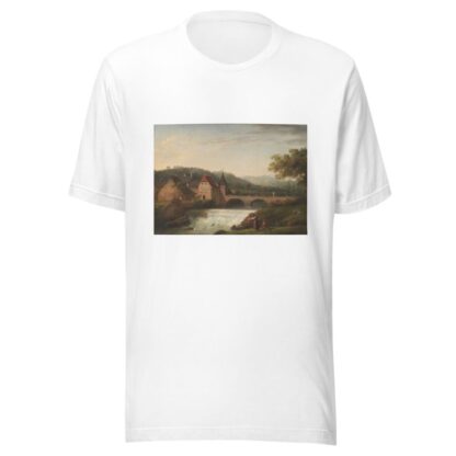 The Bridge and the Waterfall at Dornach, Switzerland by Jens Juel T-Shirt