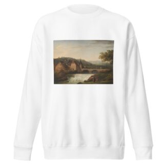 The Bridge and the Waterfall at Dornach, Switzerland by Jens Juel Sweatshirt
