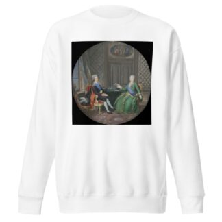King Gustavus III and Catherine II of Russia in Fredrikshamn by Cornelius Hoeyer Sweatshirt