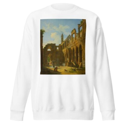 The Courtyard Of A Ruined Monastery by Jean-Baptiste Berlot Sweatshirt