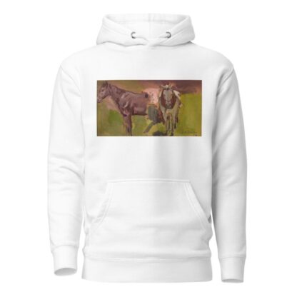 Two horses, sketch by Włodzimierz Tetmajer Hoodie