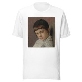 Portrait of a young boy with peyot by Isidor Kaufmann T-Shirt