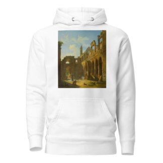 The Courtyard Of A Ruined Monastery by Jean-Baptiste Berlot Hoodie
