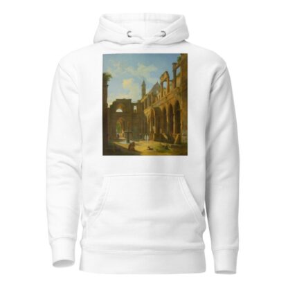 The Courtyard Of A Ruined Monastery by Jean-Baptiste Berlot Hoodie