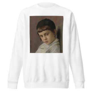 Portrait of a young boy with peyot by Isidor Kaufmann Sweatshirt