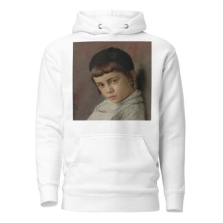Portrait of a young boy with peyot by Isidor Kaufmann Hoodie