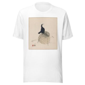Cormorant on a Basket by Takeuchi Seihō T-Shirt