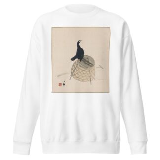 Cormorant on a Basket by Takeuchi Seihō Sweatshirt