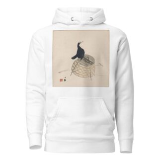 Cormorant on a Basket by Takeuchi Seihō Hoodie