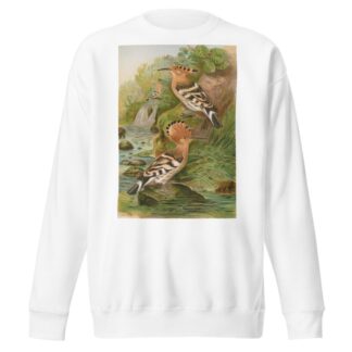 Upupa epops by Johann Friedrich Naumann Sweatshirt