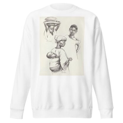 West Africa Vignettes Pl.23 by Elton Fax Sweatshirt