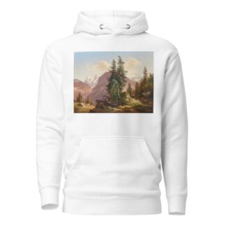 Der Eiger, der Mönch und der Silberhorn in der Schweiz by Carl Hasch Hoodie