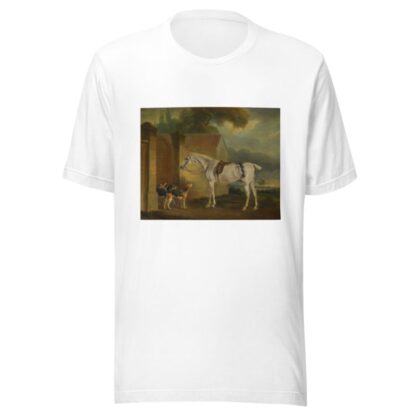 Lord Lonsdale’s Fleabitten Grey Hunter, Brass, At Cottesmore With The Cottesmore Hounds by John Ferneley T-Shirt