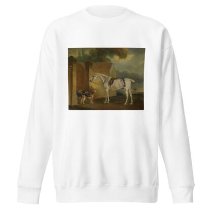 Lord Lonsdale’s Fleabitten Grey Hunter, Brass, At Cottesmore With The Cottesmore Hounds by John Ferneley Sweatshirt