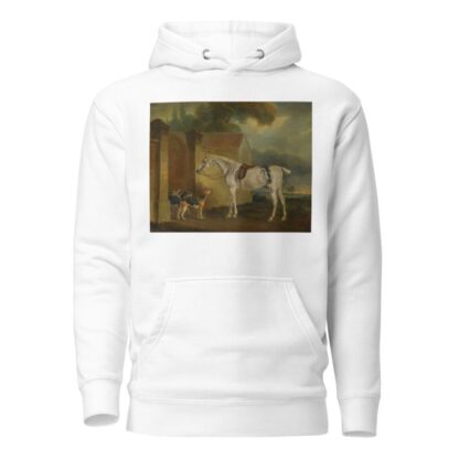Lord Lonsdale’s Fleabitten Grey Hunter, Brass, At Cottesmore With The Cottesmore Hounds by John Ferneley Hoodie