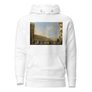 Venice, A View Of Piazza San Marco From Piazzetta Dei Leoncini by Giuseppe Canella Hoodie