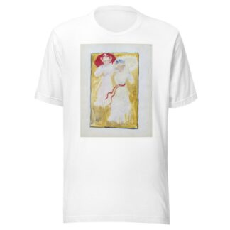 Two women crossing a field by Maurice Prendergast T-Shirt