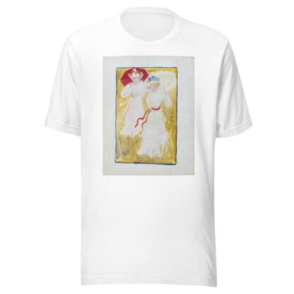 Two women crossing a field by Maurice Prendergast T-Shirt