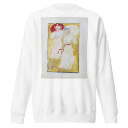 Two women crossing a field by Maurice Prendergast Sweatshirt