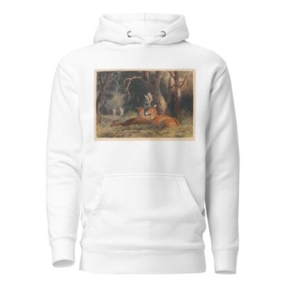 Fallow Deer by Newton Limbird Smith Fielding Hoodie