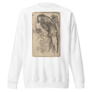 Papegaai op een tak by Willem Adrianus Grondhout Sweatshirt