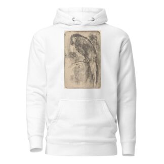 Papegaai op een tak by Willem Adrianus Grondhout Hoodie
