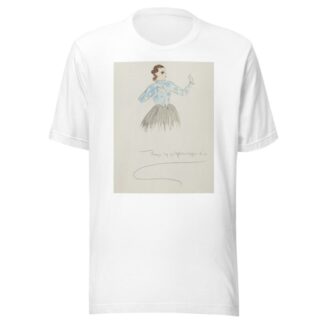 Uncle Tom’s Cabin: Blue flowered blouse, with grey skirt by Peter Crosby T-Shirt