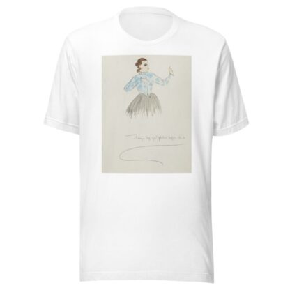 Uncle Tom’s Cabin: Blue flowered blouse, with grey skirt by Peter Crosby T-Shirt