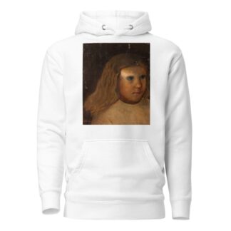 Head of a little girl with unloosed hair by Tadeusz Makowski Hoodie