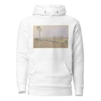 Morgat, landes de Lequiffiniec dans la brume by Henri Rivière Hoodie