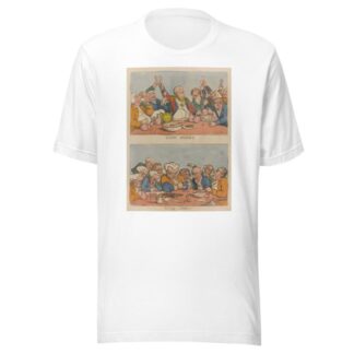 Glow worms. Muck worms by Thomas Rowlandson T-Shirt