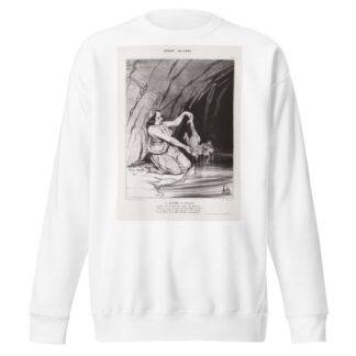 The Baptism of Achilles by Honoré Daumier Sweatshirt