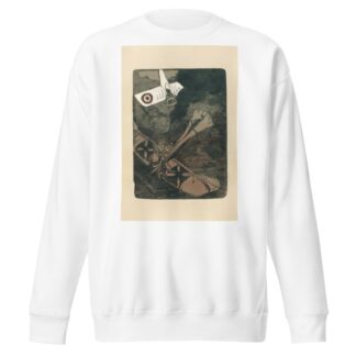 Le fin d’un Taube, bombardements de Paris, 1915 by Maurice Busset Sweatshirt