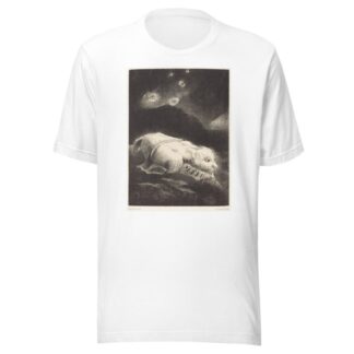 Quand s’eveillait la Vie au Fon de la matiere obscure by Odilon Redon T-Shirt