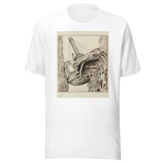 La Durande entre les rochers Douvres – dessin pour le cul-de-lampe de la table des matières et des gravures by Achille Granchi-Taylor T-Shirt