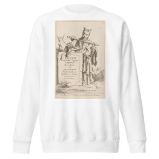 Collection of Diverse Chinese Figures – Title Page by François Boucher Sweatshirt