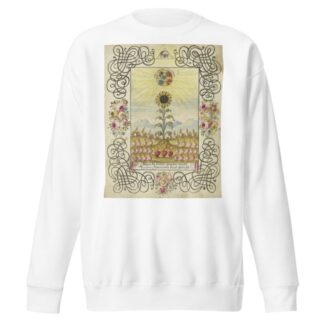 Sonnenblume mit Goldaufschrift by Johann Esaias Nilson Sweatshirt