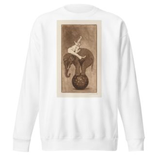Elephant and Clown by Henri-Charles Guérard Sweatshirt