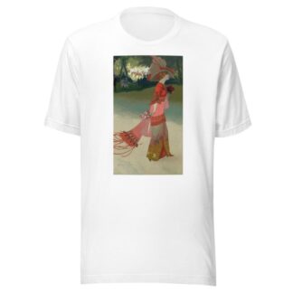 Femme en rouge ou Élégante aux courses by Georges de Feure T-Shirt