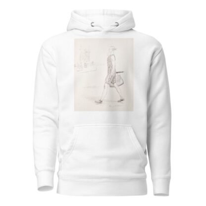 Uncle Sam in a bathing suit walks along a beach by Homer Davenport Hoodie